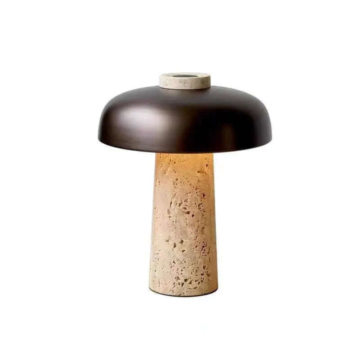 Luksuriøs Travertin Bordlampe - Moderne Indretning