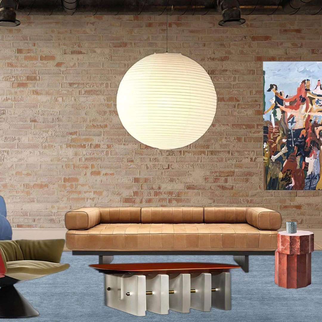 Moderne pendellampe Akari serie A