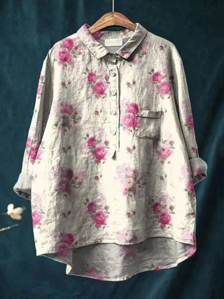Hverdagstøj: elegant blomstret bluse til kvinder, nem at style til alle anledninger.