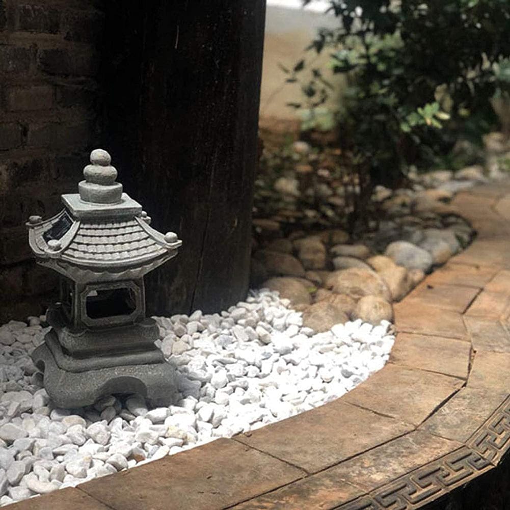 Flot japansk solcelle havelanterne. Perfekt til haveindretning, terrasselampe og bæredygtig udendørs dekoration.