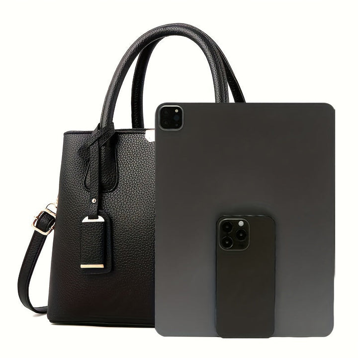 Stilfuld PU-læder håndtaske for kvinder. Elegant design, rummelig og alsidig tilbehør til den modebevidste.