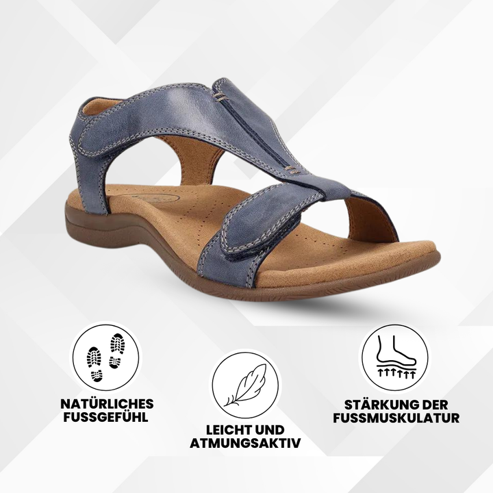Ergonomiske sandaler med fodstøtte for uovertruffen komfort.