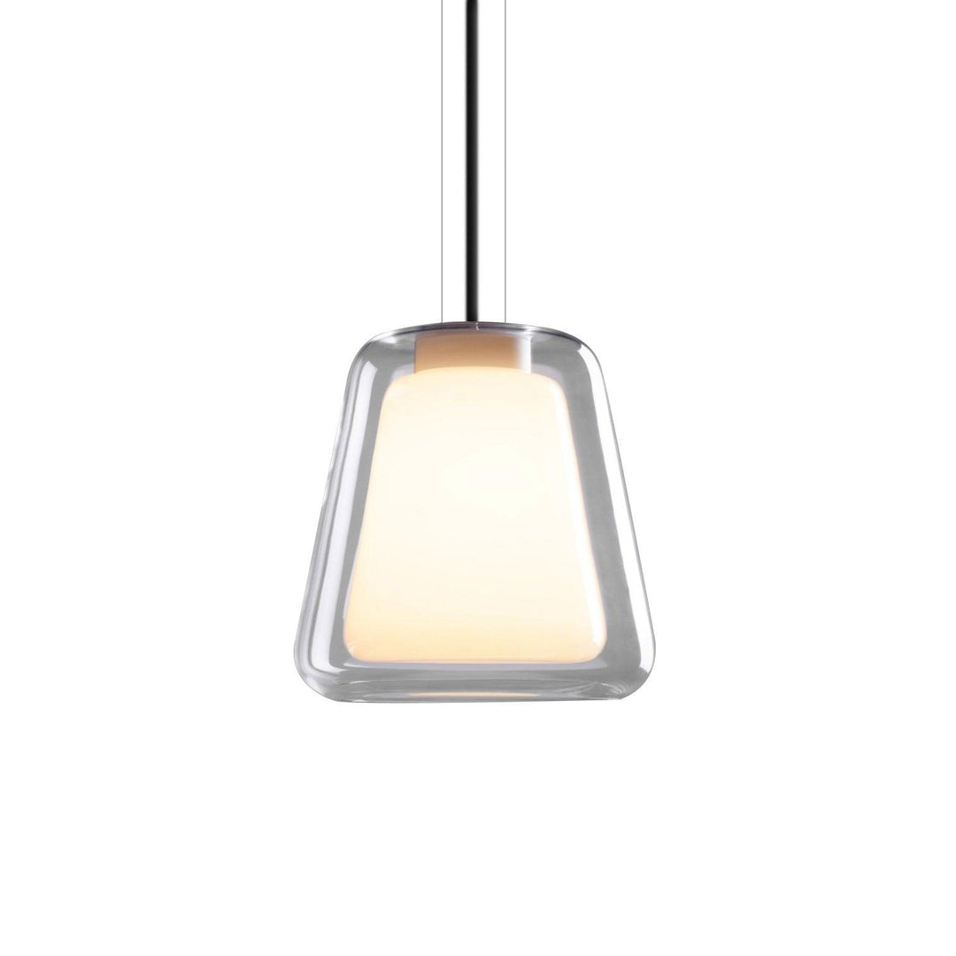 Moderne Pendel Lampe - Guld og Gennemsigtig