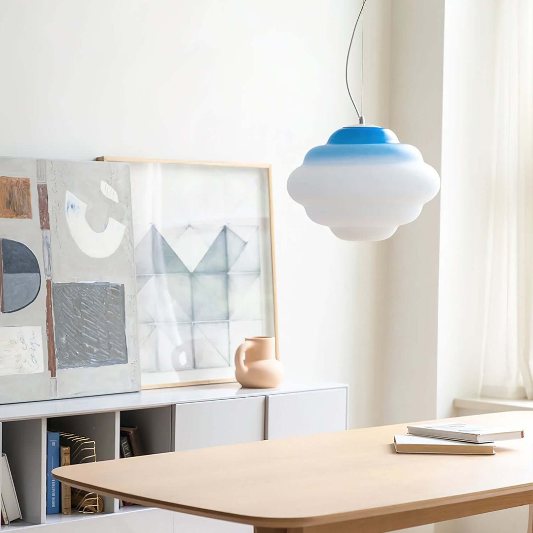 Moderne pendellampe med gradient farve