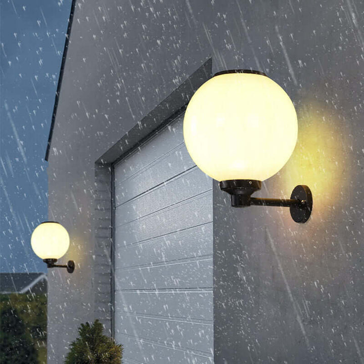 Udendørs solcellelampe – vandtæt væglampe