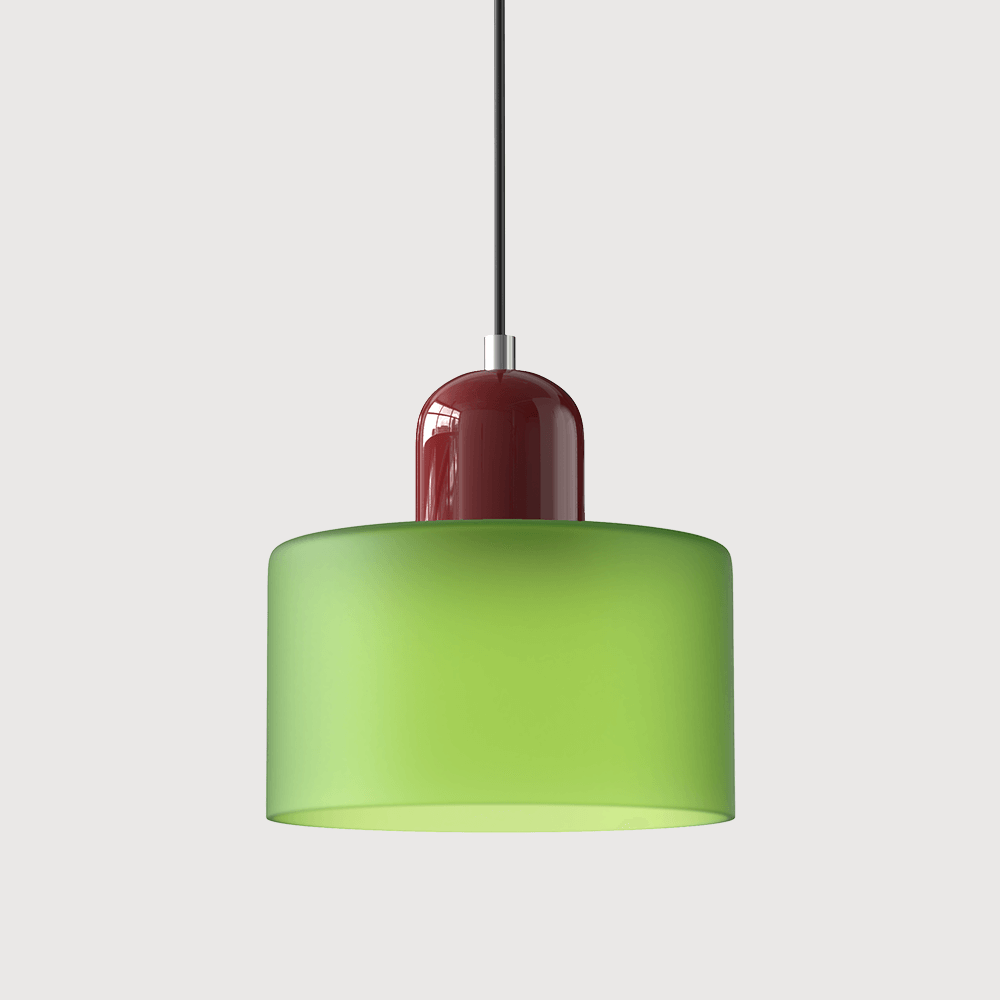 Moderni lasinen Bauhaus-tyylinen riippuvalaisin