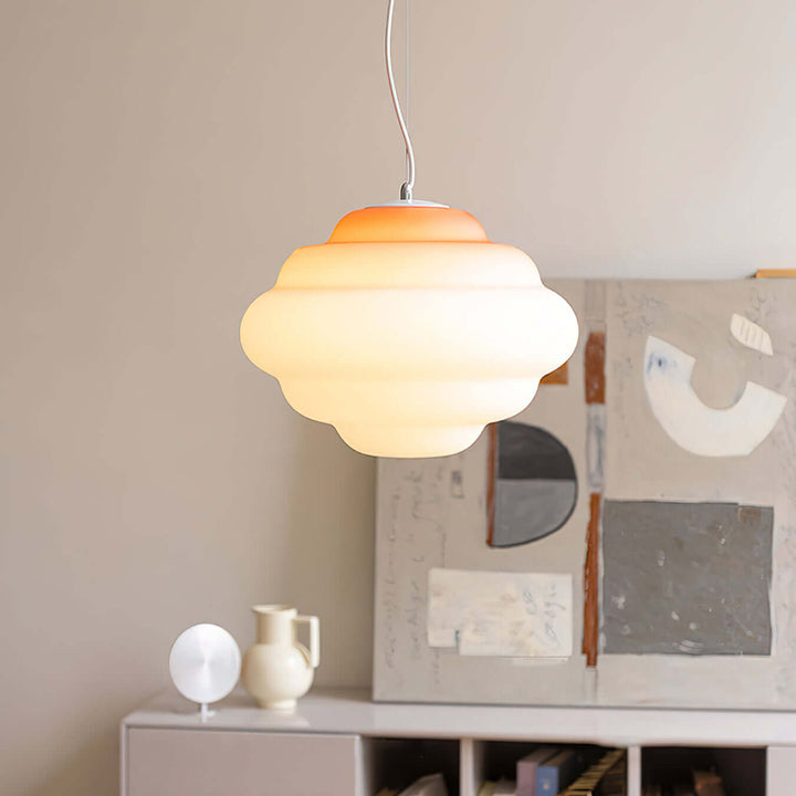 Moderne pendellampe med gradient farve