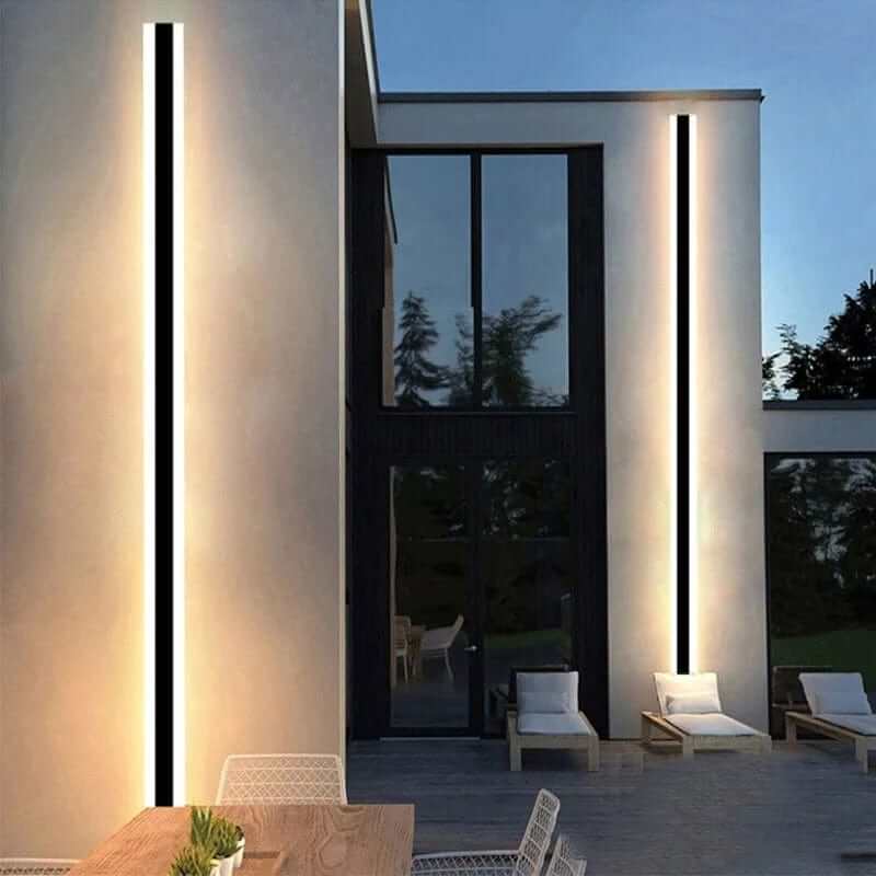Moderne LED-væglampe - Stribet design