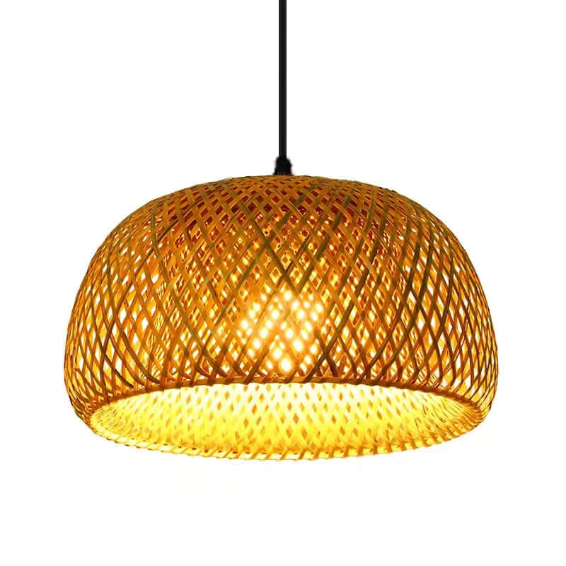 Bambus pendel lampe