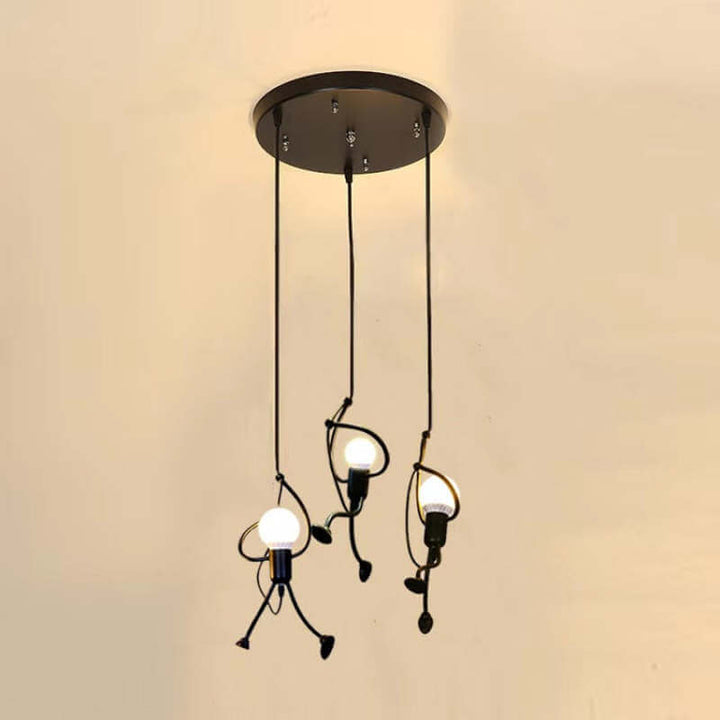 Retro pendel lampe, geometrisk lampe, indretningslys