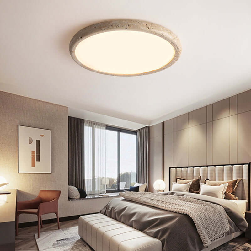 LED loftlampe i natursten
