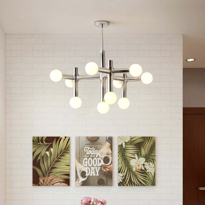 Skandinavisk glasbold loftlampe