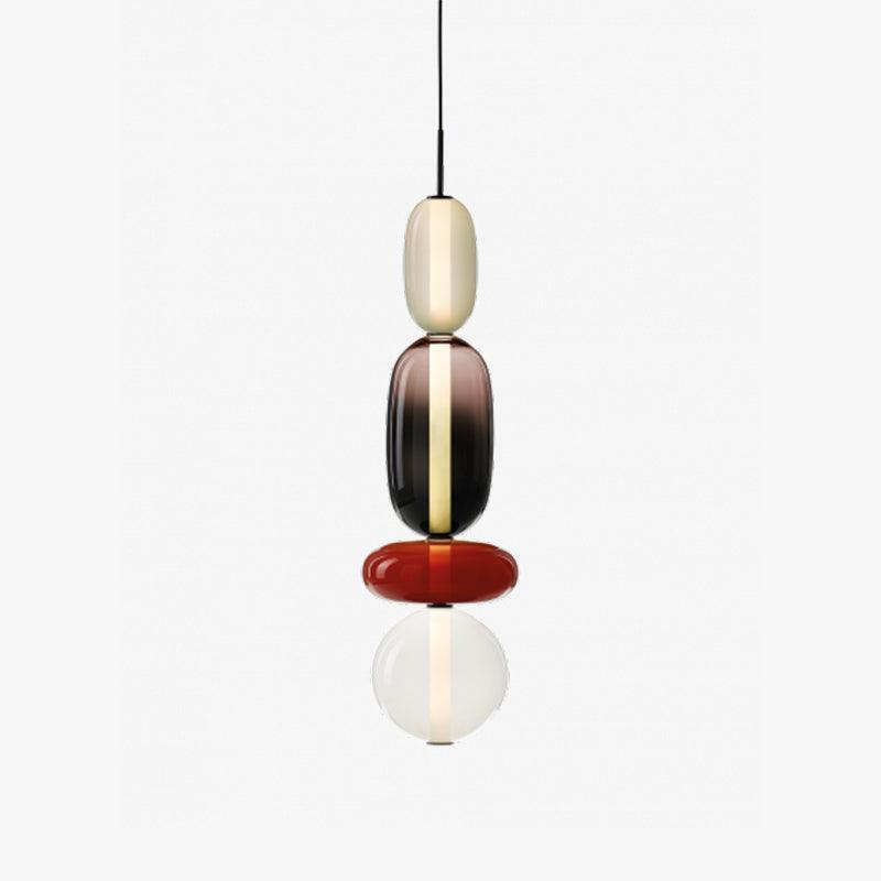 Lampe Pendante En Verre Confit