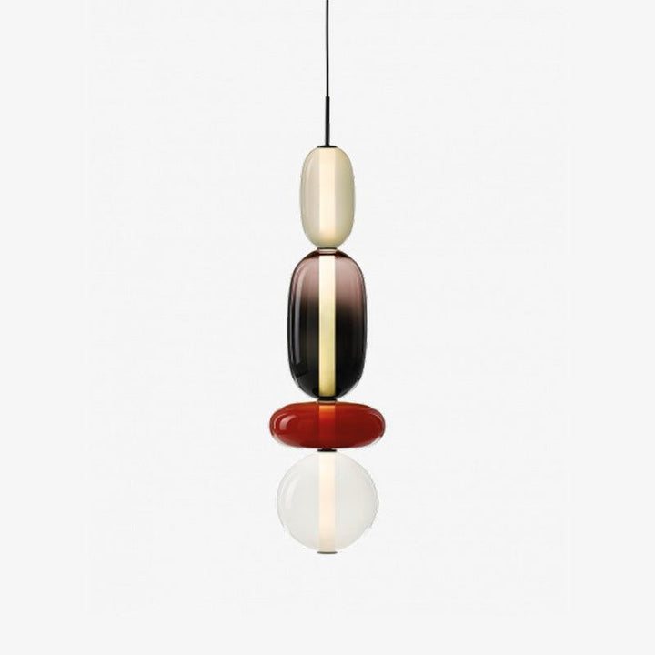 Lampe Pendante En Verre Confit