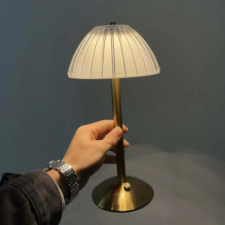 Trådløs krystalmetal bordlampe