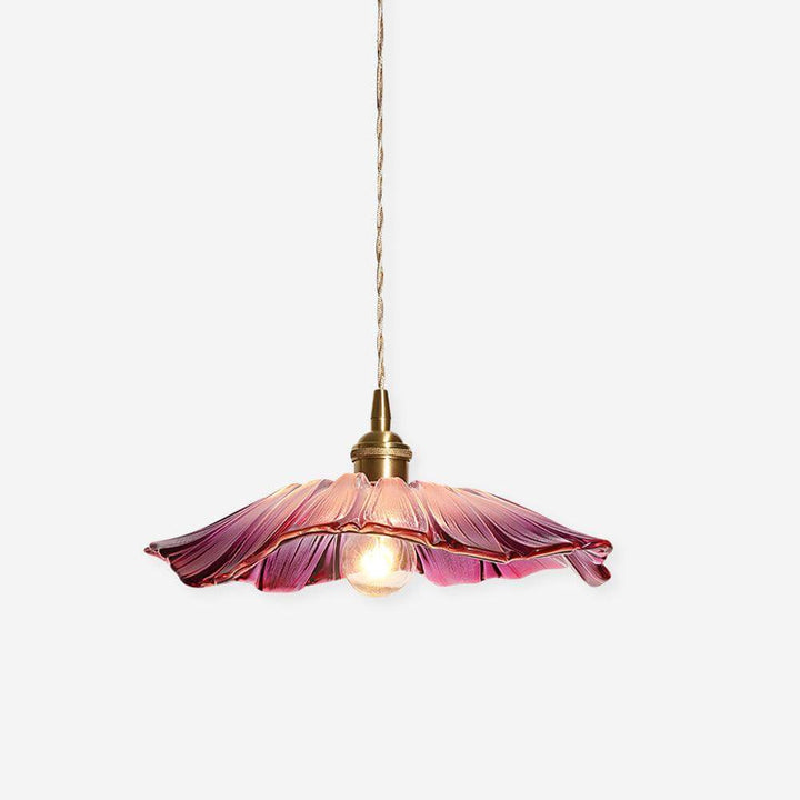 Glasblomst lampe, vedhængslampe, stilfuld indretning