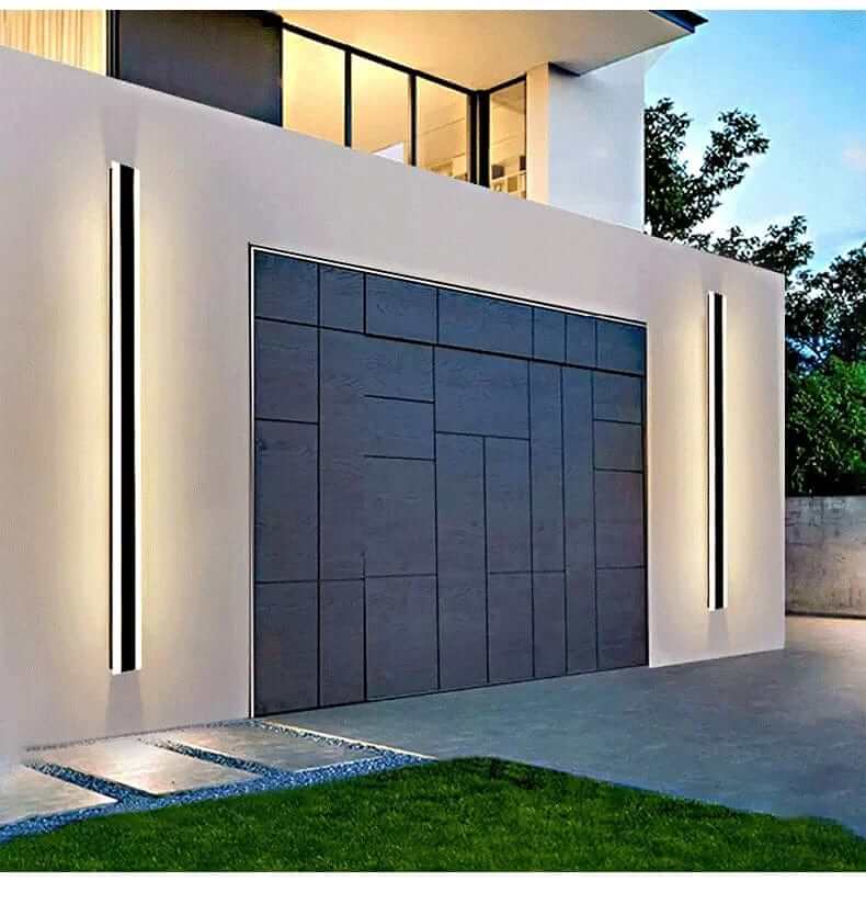 Moderne LED-væglampe - Stribet design