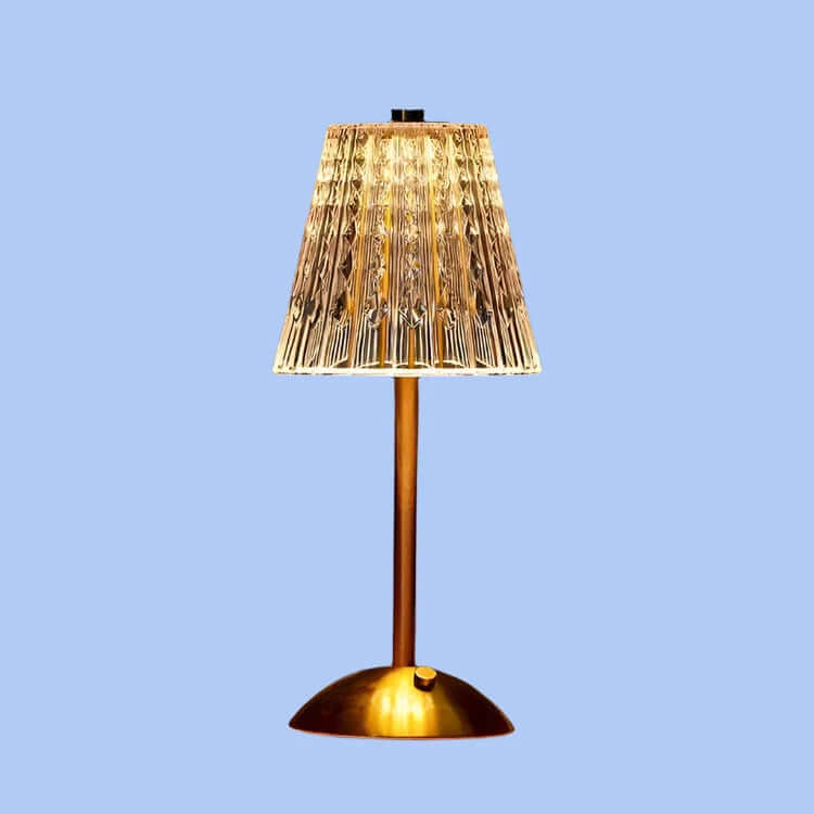 Trådløs krystalmetal bordlampe