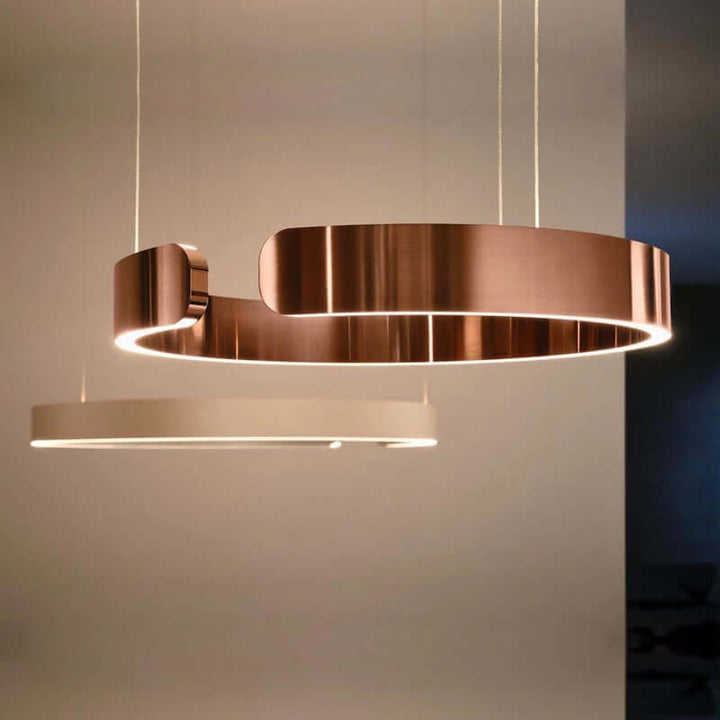 Moderne LED-cirkel loftlampe - stilfuld belysning til hjemmet