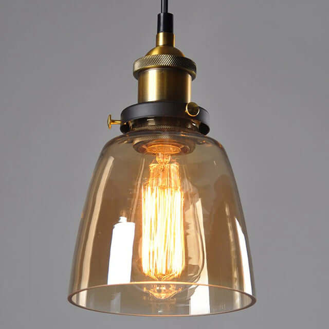 Vintage-inspirerede glaspendel lamper til soveværelset