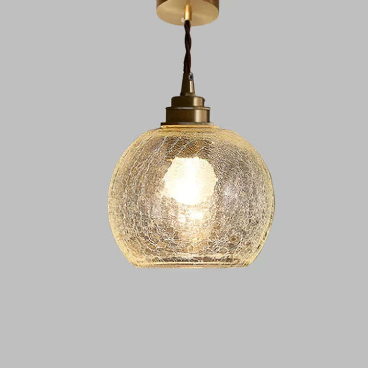 Pendellampe i krystalglas