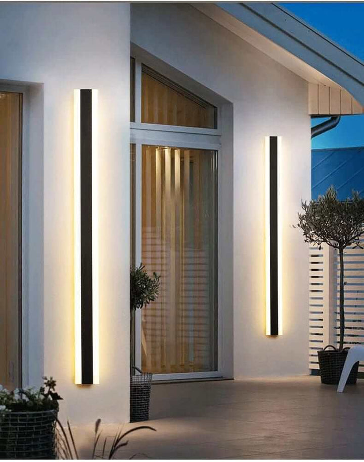 Moderne LED-væglampe - Stribet design