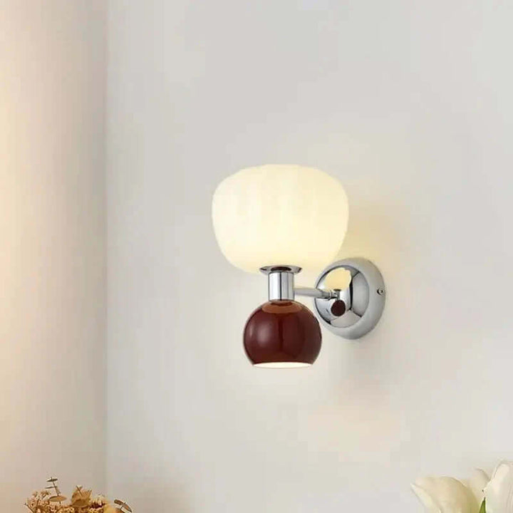 Moderne creme-farvet LED-væglampe