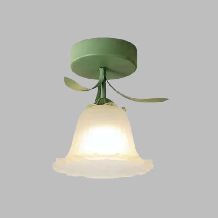 Tiffany-stil loftlampe simpelt mini-blomstermønster
