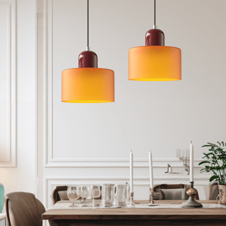 Moderni lasinen Bauhaus-tyylinen riippuvalaisin