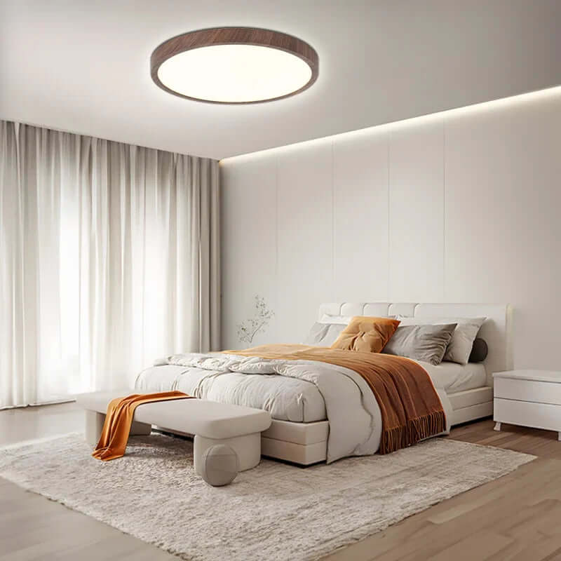 Flad rund loftlampe