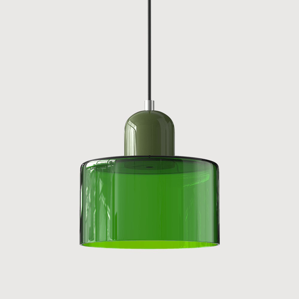 Moderni lasinen Bauhaus-tyylinen riippuvalaisin