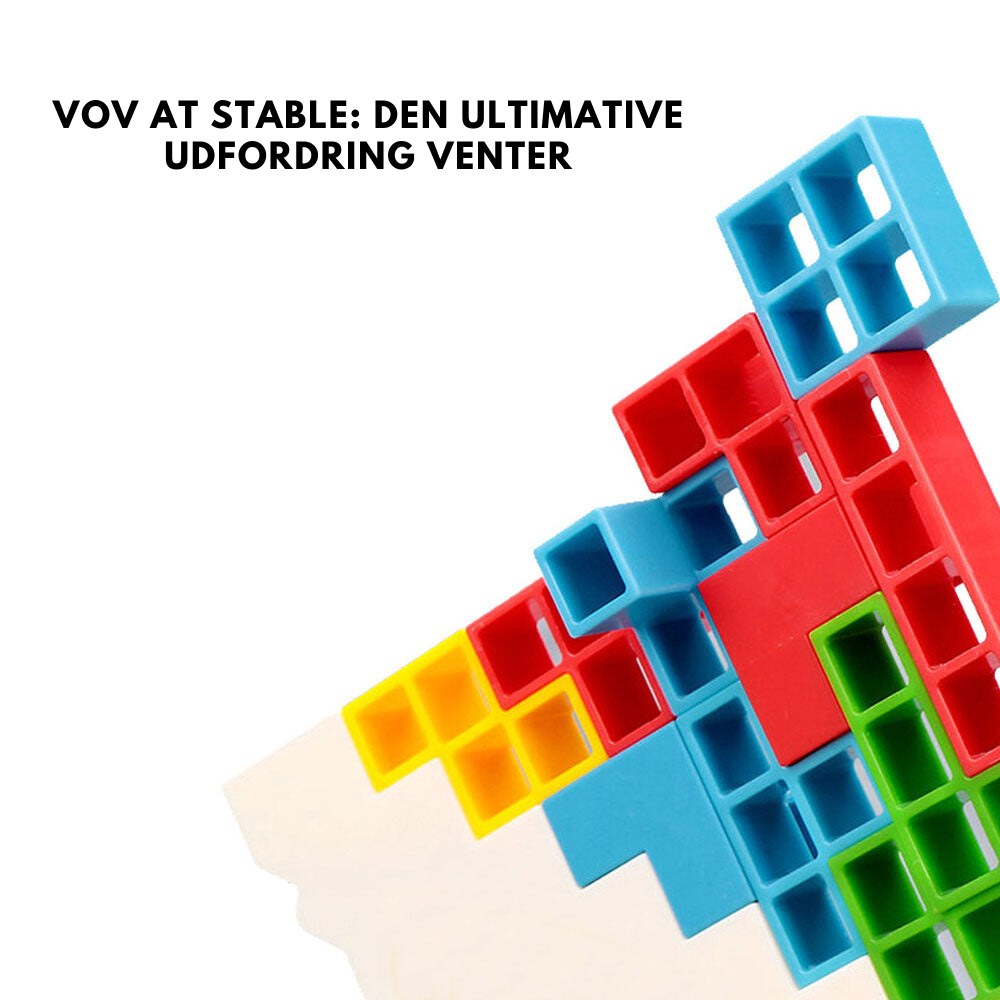 Pædagogisk stablespil for hele familien. Sjovt flerfarvet klodsspil styrker børns udvikling og koncentration.