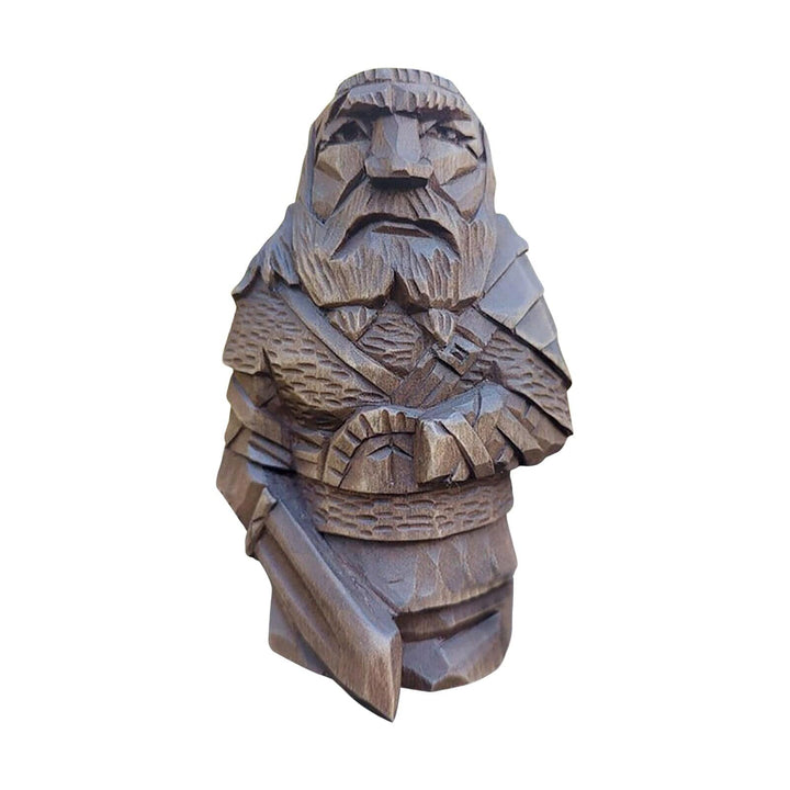 Samlerobjekt: Unik håndværks statuette. Inspireret af nordiske guder og vikingeindretning.