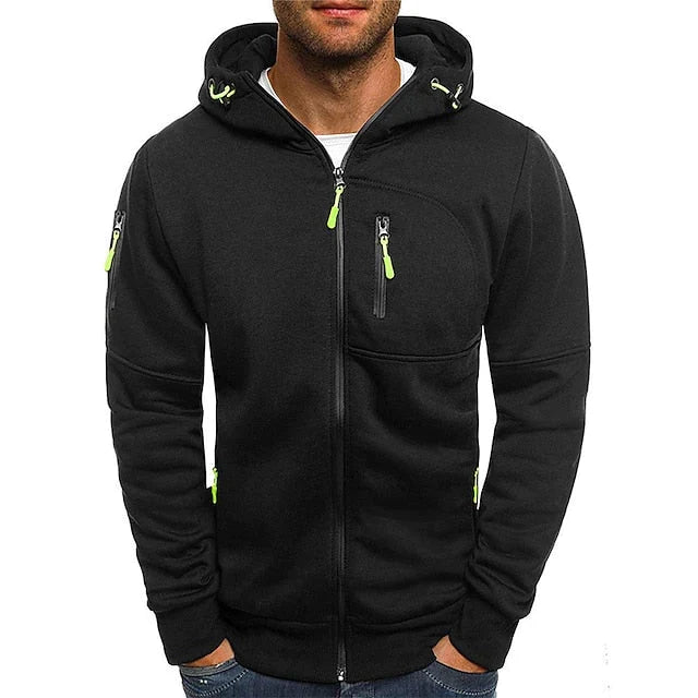 Alsidig herre pullover hættetrøje, perfekt til casual brug, fritid og moderne streetwear look.