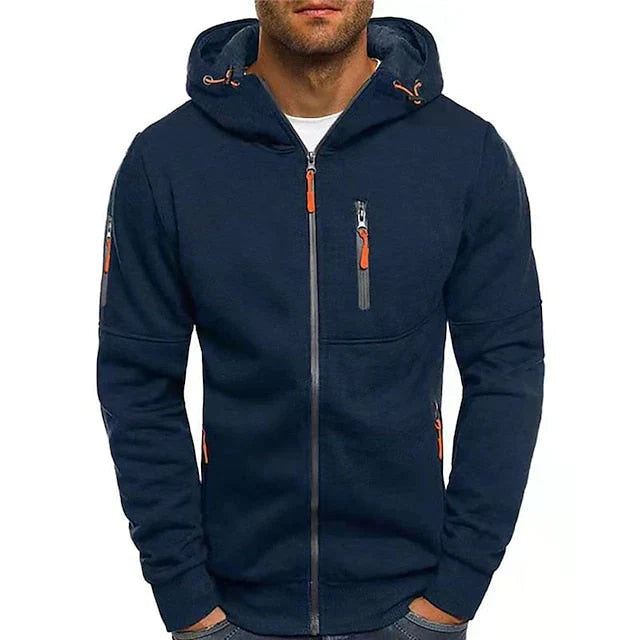 Robust herre hættetrøje, perfekt til streetwear og casual mænds mode med fokus på komfort og stil.