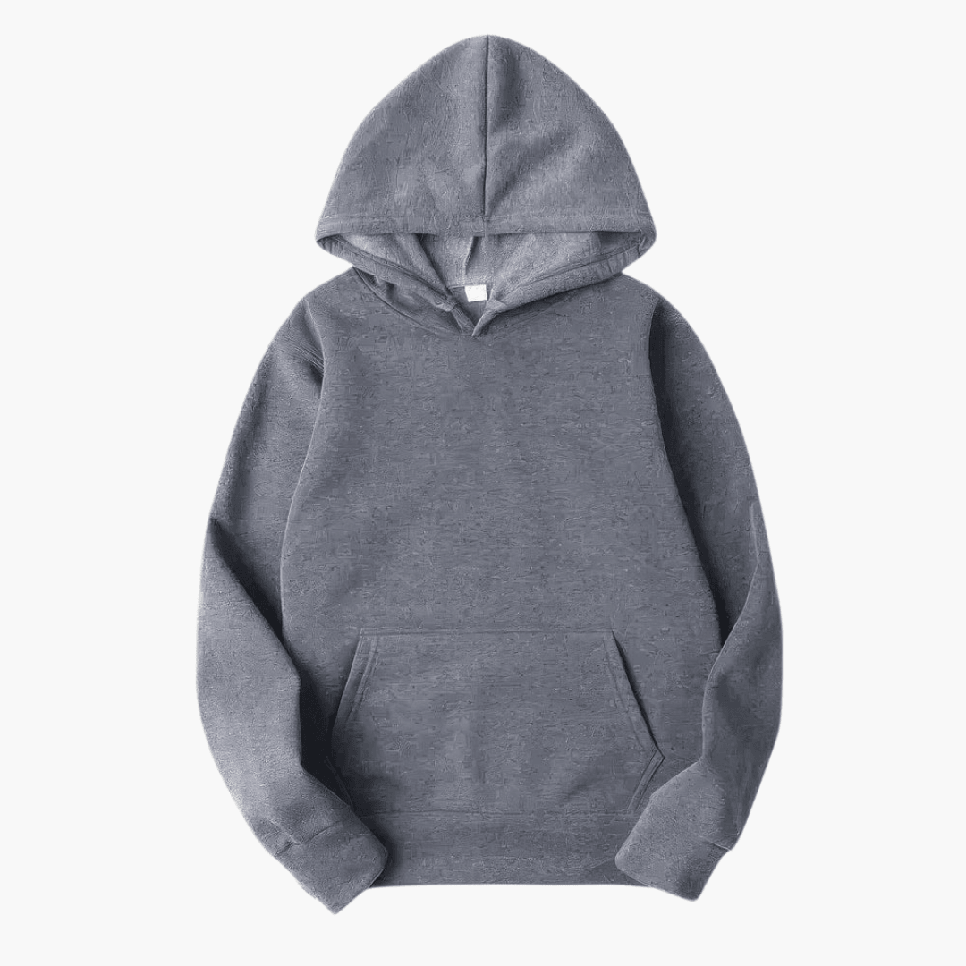 Herre hættetrøje i blødt stof, en alsidig sweatshirt til moderne herrer.