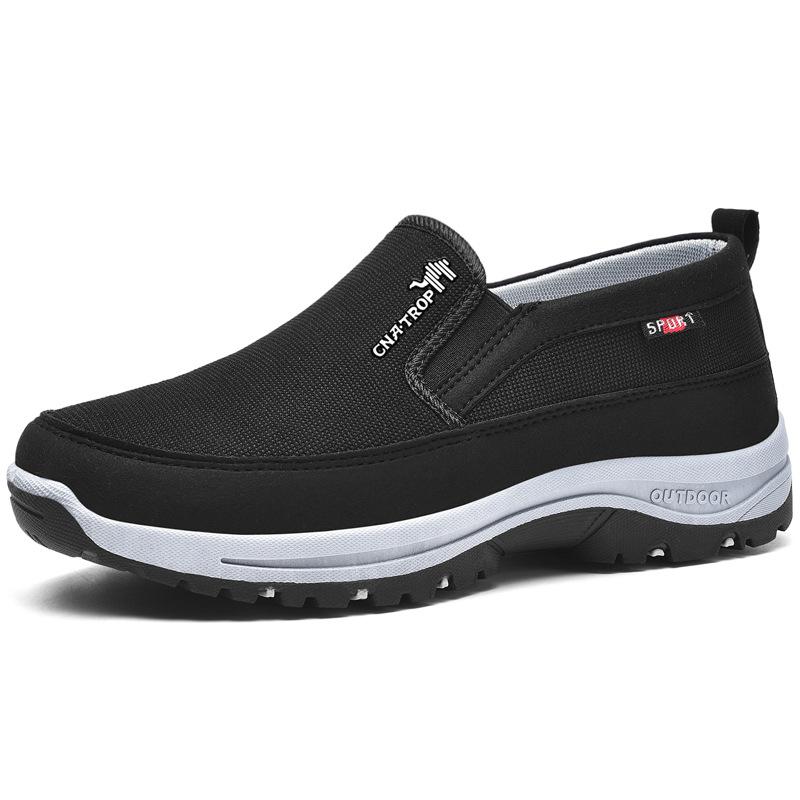 Moderne herre sneakers. Slip-on stil med svangstøtte og komfort, ideel til byvandring og fritid.