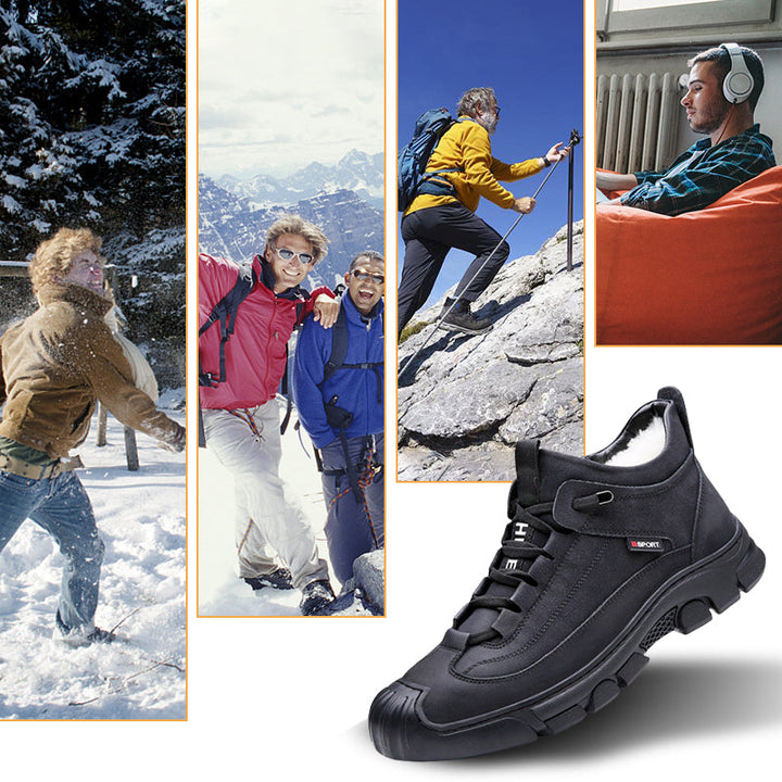 Dagligdags sneakers til mænd, der kombinerer stil og varme. Ideelle til efterår og vinter.