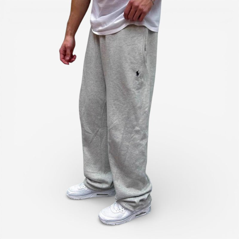 Moderne herre wide leg bukser med høj talje i afslappet stil. Ideel til hverdagsbrug og efterår.