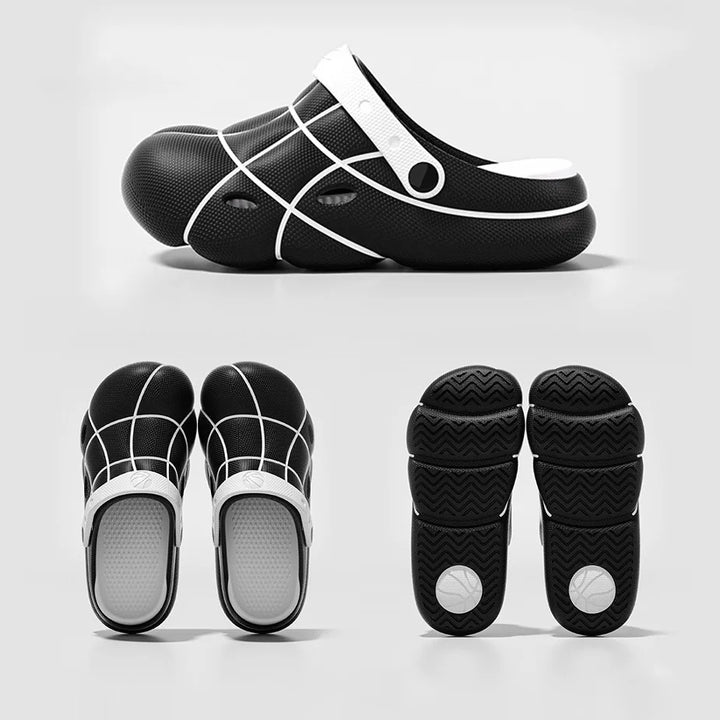 Komfortable herresandaler med justerbar pasform og 2-i-1 funktion; perfekte som fritids- og sommersko.