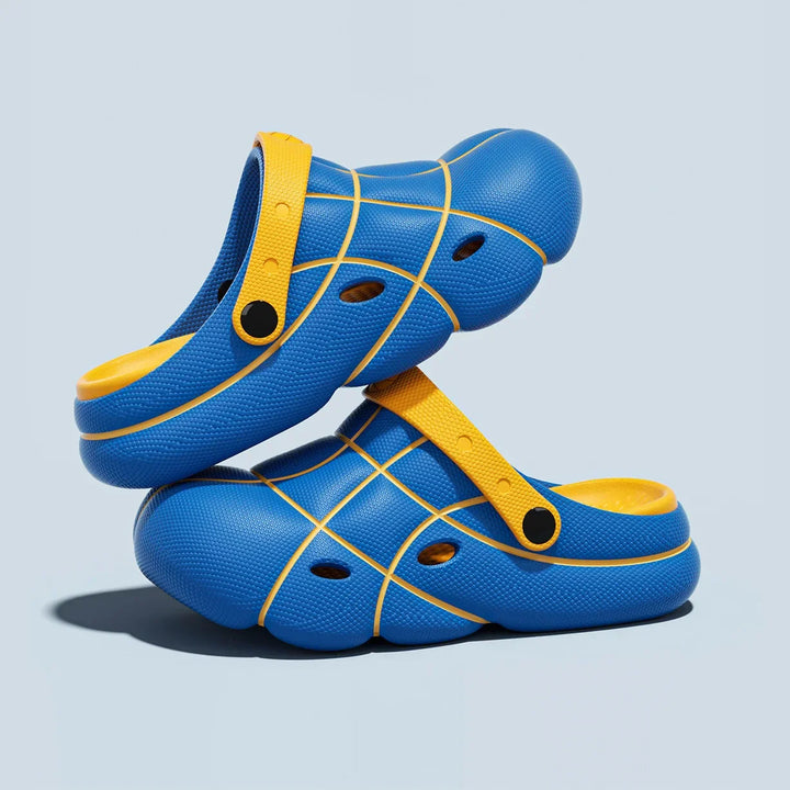 Stilfulde herresandaler med 2-i-1 design, justerbare og skridsikre for maksimal komfort og sikkerhed.
