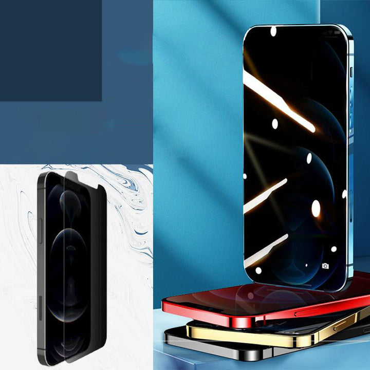 iPhone privatlivsbeskyttende skærmbeskytter, 9H hårdhed, HD-gennemsigtighed, fuldskærms dækning, hærdet glas.
