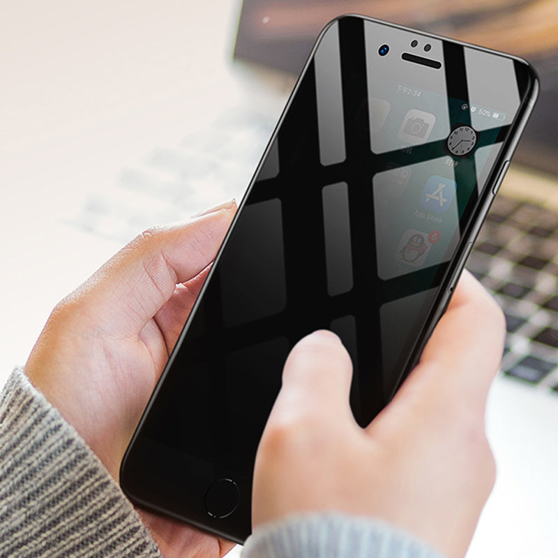 iPhone privatlivsbeskyttende skærmbeskytter, 9H hårdhed, HD-gennemsigtighed, fuldskærms dækning, hærdet glas.