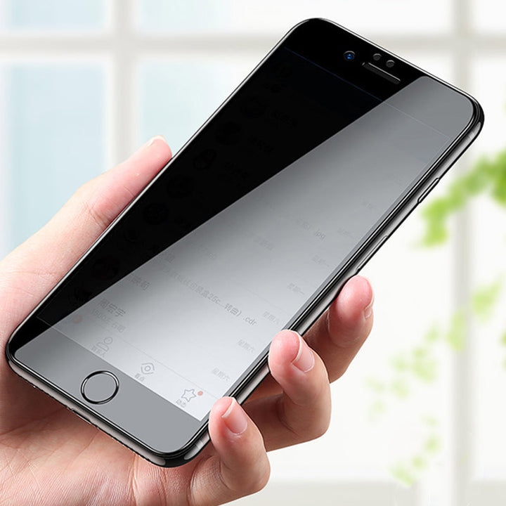 iPhone privatlivsbeskyttende skærmbeskytter, 9H hårdhed, HD-gennemsigtighed, fuldskærms dækning, hærdet glas.