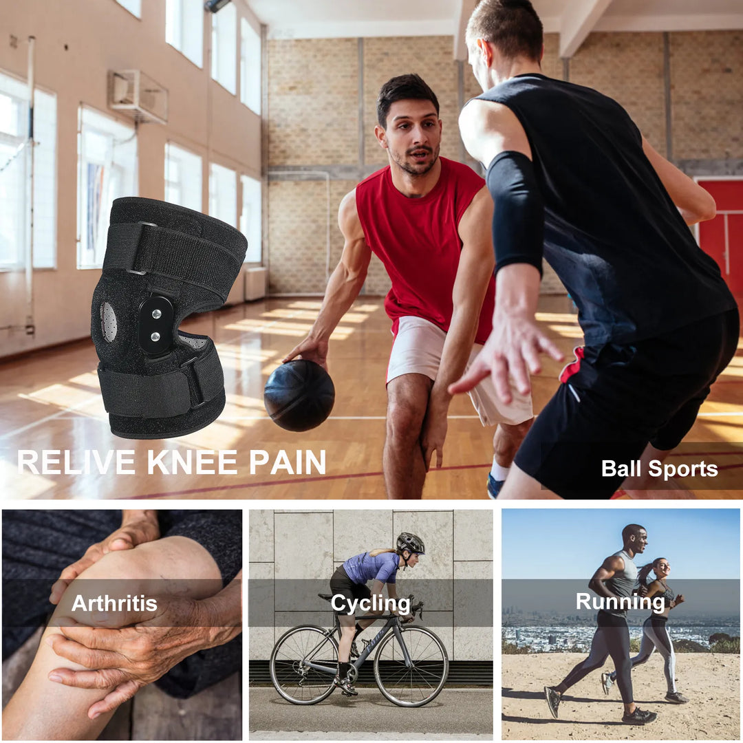 Justerbar knæbandage til sport & aktiv livsstil, optimal støtte & komfort for mænd og kvinder.