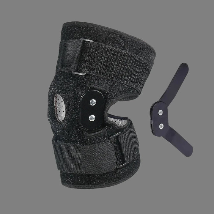 Støttende knæbandage med justerbar pasform. Tilbyder stabilitet & skadesforebyggelse for alle aktiviteter.