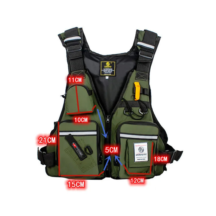 Justerbar redningsvest for optimal sikkerhed og komfort. Essentiel vandsport og fiskeudstyr med høj opdrift.