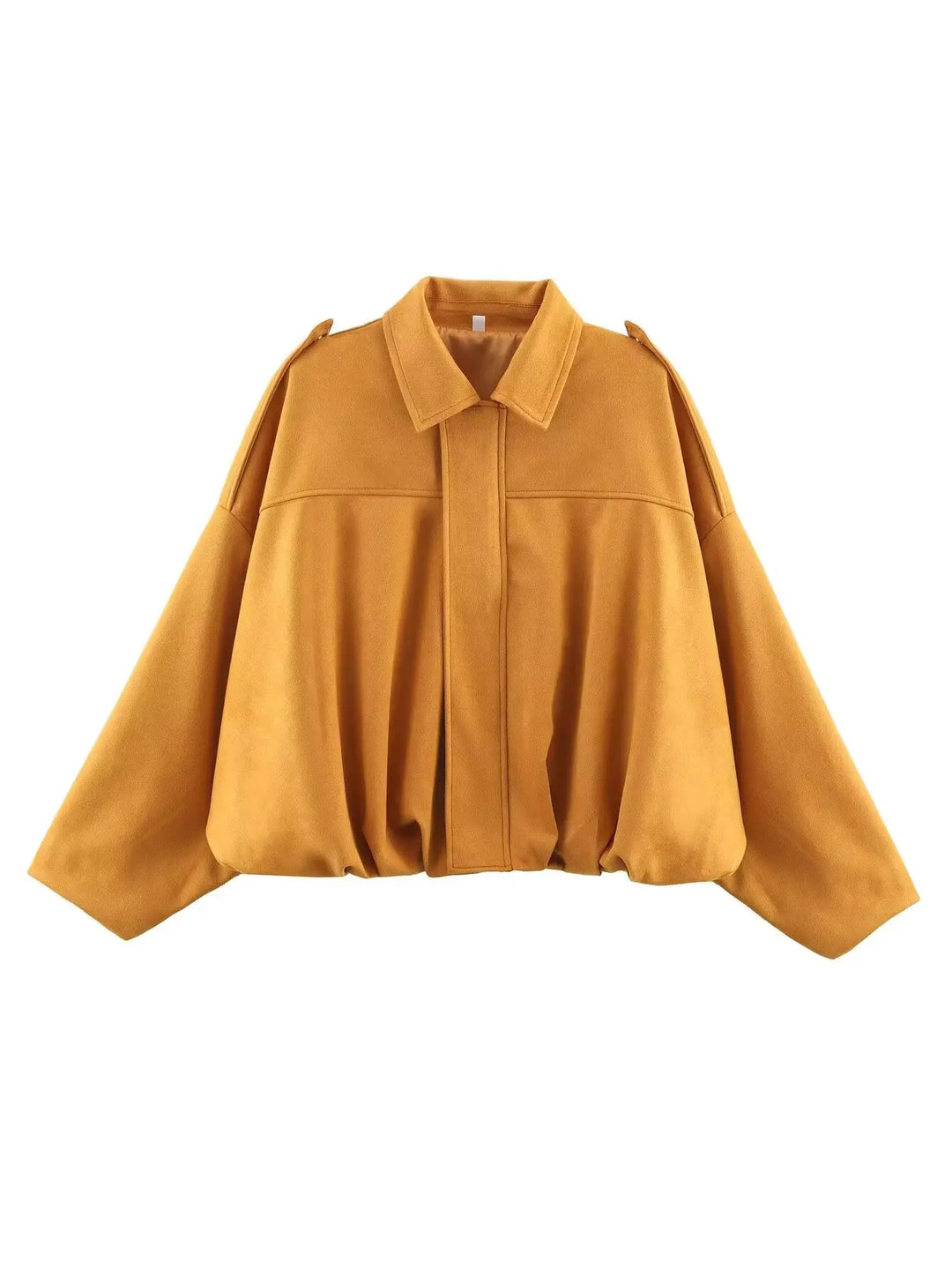 Kort dame streetwear jakke med lynlås, perfekt som overgangsjakke til forår og efterår. Urban stil og komfort.