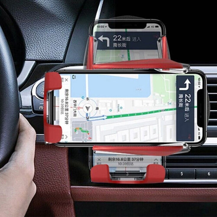 Älykäs langaton puhelinteline autoon, musta infrapunasensori, automaattinen avautuminen ja Qi-pikalataus, turvaan ajon aikana