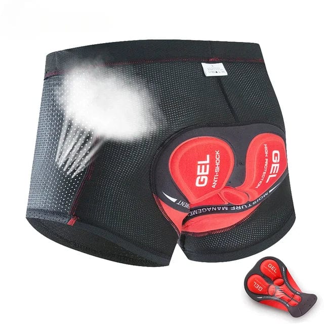 Sportshorts for mænd: Komfortable og åndbare med stødabsorbering. Perfekt til cykling og motorcykel.